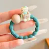 Goma para el Cabello de Dibujos Animados Oso Pequeño para Niñas Alta Elasticidad No Daña el Cabello Cuerda para la Cabeza Moño de Niña Pequeña Accesorio para el Cabello Banda de Goma