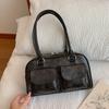 Bolso de hombro retro con textura de gran capacidad para mujer 2023 otoño e invierno nuevo bolso de axila versátil bolso de moda para mujer