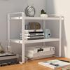 Estante de Mesa de Camada Dupla Estante de Armazenamento e Organização de Livros para Mesa de Dormitório Suporte de Estante de Armazenamento para Bancada de Escritório