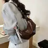 Bolsa de Bollo Estilo Perezoso de Verano 2026 Nueva Moda de Gama Alta Gran Capacidad Bolsa de Bollo Simple Versátil Bolsa Croissant