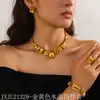 Suprimento de E-commerce Transfronteiriço de Colares Populares de Cristal Europeus e Americanos, Correntes para Clavícula com Strass, Pulseiras, Anéis e Conjunto de Quatro Peças de Joias para Mulheres