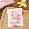 Nuevo traje de horquilla para chica Dopamine, pinza de flequillo acrílica, pinza lateral, maquillaje, horquilla rota, accesorios para el cabello para estudiantes que combinan con todo.