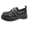 Mocasines de cuero genuino de alta gama para mujer, nuevo modelo de otoño 2026, hace que los pies parezcan más pequeños, estilo británico, zapatos pequeños de cuero franceses