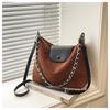 Bolso de Hombro para Mujer 2025 Nuevo Gamuza Maillard Gran Capacidad Bandolera Cadena Cubo Bolso Grande