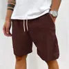2026 Nuevos Pantalones Cortos de Pana para Hombre Verano Sueltos Casuales de Moda a la Rodilla Estilo Europeo y Americano Pantalones Deportivos de Calle