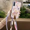 Adecuado para funda de teléfono móvil Oppo, Pulsera juvenil, Digital, Lindo, Sencillo, Moderno, Refrigerante, Correa para la muñeca, Carcasa blanda, Pareja femenina