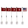 Set de hoyo para bandera de green de golf, bandera de práctica, suministros para campo de golf, combinación de bandera desmontable de 1 sección/2 secciones