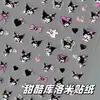 Pegatinas Planas de Dibujos Animados de Alta Apariencia Populares Ins Colección Grande Pegatinas Decorativas para Uñas DIY Portalápices para Estudiantes Impermeables Transparentes