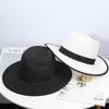 Sombrero de Paja M-Label para Mujer de Fotografía Callejera Europea y Americana para Primavera y Verano Protección Solar Exterior Sombrero de Paja de Ala Ancha Sombrero de Playa para el Sol para Hombre Transfronterizo