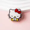 Gato KT de desenho animado expressão fofa clipe acrílico PP clipe para papel de estudante lanche Hello Kitty clipe dupla face para amigos