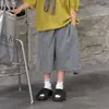 Tairu 2026 Verano Nuevo Traje Casual de Color Sólido Transpirable para Niños Pantalones Cortos Versátiles Holgados Cómodos para Niños Modernos