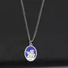 Suprimento transfronteiriço retro DIY joia colar anjo esmalte artesanato joia colar colar de metal O