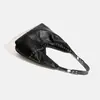 Bolso Hobo Minimalista, Bolso de Hombro Estilo Vintage con Acentos de Ojal Circular, Bolso de Axila Coreano de Gran Capacidad, Bolso Tote de Cuero Relajado