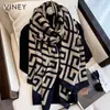 Bufanda de Seda Cálida de Invierno para Mujer 2026 Nuevo Estilo Bufanda de Doble Uso con Acabado de Lujo, Chal Elegante de Moda de Algodón y Lino para Primavera y Otoño para Damas