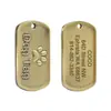 Nueva Placa de Identificación para Mascotas Estilo Vintage para Perros y Gatos, Colgante Adorno de Metal, Grabado Láser, Grabado Gratuito