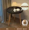 Mesa redonda pequeña nórdica, mesa de centro, mesa auxiliar para sofá, balcón, dormitorio, mesa de centro redonda simple para sala de estar de apartamento de alquiler