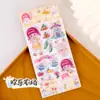 Adesivos de menina fofa de desenho animado adesivos fofos para conta manual de estudante adesivos de material infantil criativo diy adesivos decorativos atacado