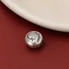 Contas soltas de cavalo do zodíaco em prata 999 pura, pulseira estilo vintage para montar, contas separadoras de ano de nascimento, joias de prata