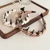 Diadema retro de lunares tejida con dientes estilo coreano para mujer, organizador de cabello antideslizante, accesorio de moda para el cabello