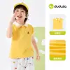 Colete Dudu Baby Gola Polo Roupa de Verão Camiseta Sem Manga para Meninos Top Sem Manga para Meninas Roupas Finas Infantis