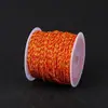 Hilo de Algodón Enrollado a Mano 18 Hilos 20m Estilo Étnico Cuerda para Tamales del Festival del Bote del Dragón Pulsera Collar Borla Cableado Cuerda de Hilo de Algodón