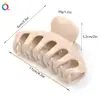 Qiyue Grampo de Cabelo Abóbora Colorida ABS Presilha de Garra Grande Clip Tubarão de Alta Qualidade Exquisito Acessórios de Cabelo para Mulheres Venda por Atacado