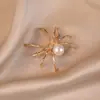 Retro Elegante Francés, Moderno Broche Mariposa de Diamantes Rojos, Ropa de Alta Gama, Accesorios para Abrigos, Broche Corsage