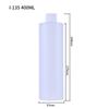 Venta al por mayor de botellas de plástico extruido de PE de 50 ml, pegamento de gota horizontal en el hombro, embalaje transparente, botellas de líquido selladas