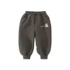 Pantalones de Otoño e Invierno para Niños y Niñas, Pantalones Deportivos Gruesos con Forro de Felpa para Bebés y Niños Pequeños, Pantalones Cálidos Casuales para Usar al Aire Libre
