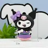 Llavero Grande de Kuromi Colgante Pequeño Llavero de Kuromi Sanrio Muñeca Colgante de Plástico Blando Muñeca de Caja Misteriosa