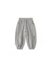 Pantalones Deportivos de Terciopelo Grueso de Color Sólido Bangxuan para Bebés, Pantalones de Chándal Simples y Sueltos para Niñas, Pantalones Versátiles de Invierno para Niños