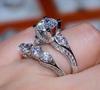 Hesheng desea nuevo anillo de circonita incrustada moda simple anillo para mujer AliExpress venta caliente joyería
