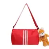 Bolsa Cilíndrica Ligera de Contraste de Color de Gran Capacidad para Tostadas, Bolso Cruzado Casual Elegante y Versátil, Bolso de Mano y Hombro para Deportes y Viajes