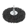 Disco de Lixa Diamantado Preto 3 Polegadas 75mm com Cabo para Polimento de Aço Inoxidável, Metal e Pintura