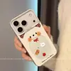 Adequado para iPhone 18 Pro, capa de desenho animado de cobertura total, 18 Pro Max, novo design divertido com um ursinho de pelúcia de boca grande