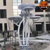 Comunidade imobiliária Praça Rua Comercial escultura de paisagem escultura de árvore da vida em aço inoxidável decoração produção instalação