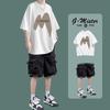 Camiseta de verano de manga corta holgada moda estudiantes casual niños ropa genial traje con shorts deportivos
