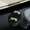 Anel Feminino Francês de Fita Irregular Amarrada com Zircônia Novo Estilo Totalmente Pavimentado Zircônia Quadrada de Corte Princesa Exquisito Versátil Aberto Ajustável