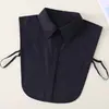 Camisa de Cuello Falso Estilo Coreano Otoño Invierno Camisa Decorativa de Cuello Falso Retro para Mujer Cuello Falso Blanco B38 Negro B44
