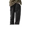 Pantalones casuales wassupwake para hombre, primavera y otoño, nuevos, sueltos, rectos, colgantes, lavados, pierna ancha, monos vintage