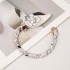 Cadena para bolso, cadena decorativa, bolso de mano para mujer con accesorios, bolso de compra individual, correa para el hombro, bufanda de seda tejida, bolso de repuesto para colgar debajo del brazo.
