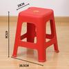 Taburete de plástico extra grueso, moderno, sencillo, grueso, para el hogar, estilo nórdico, silla duradera, taburete alto cuadrado, banco moderno simple