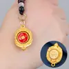 Llavero de imitación de cobre con el zodíaco del nuevo mundo rico, con nubes auspiciosas, cuerda de caparazón de tortuga, llave de coche con doce signos del zodíaco, lugar escénico, gran oferta
