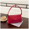 Bolso Nuevo de Gamuza Compacto de Nicho para Mujer, Bolso de Mano Sencillo y de Moda de Color Sólido, Bolso de Hombro Retro y Elegante para el Trabajo