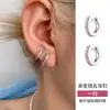 Pendientes de Zirconia con Gradiente de Colores para Mujer, Brazaletes para Oreja de Diseño Nicho, Pendientes de Pin Recto, Pinzas para Oreja, Pendientes de Botón, Pendientes de Alta Gama para Verano