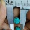 La segunda generación de turquesa azul Xiangyun cuentas de nube trasera accesorios de turquesa gota de agua camiseta llavero con cuentas patrón trasero cuentas joyería
