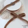 Natal Transfronteiriço Feltro Tricô Lã com Gravata Borboleta Decoração de Presente Fita de Presente de Feriado DIY