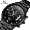 Reloj de Pulsera de Acero Inoxidable Amazon Transfronterizo para Hombre Moda de Negocios Europea y Americana Ocio Calendario Reloj de Cuarzo Venta al por Mayor