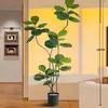 Plantas verdes artificiales de estilo vintage, higuera artificial para la sala de estar, ofreciendo una sensación de lujo ligero y alta gama, plantas verdes artificiales para decoración de interiores