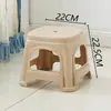 Taburete de Plástico para Uso Doméstico Apilable Cuadrado Engrosado Ligero Lujo Sensación de Gama Alta Mesa de Comedor Taburete Acojinado Silla de Repuesto Resistente
